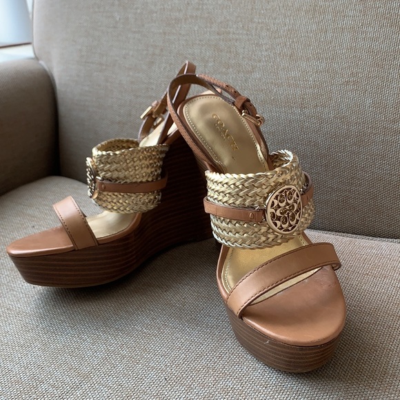 Coach Wedge Sandals - Picture 2 of 9